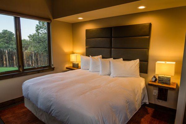 Master bedroom in cabins