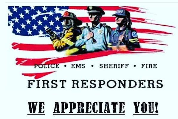 Discounts for First Responders!