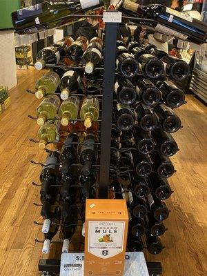 Great wine display!