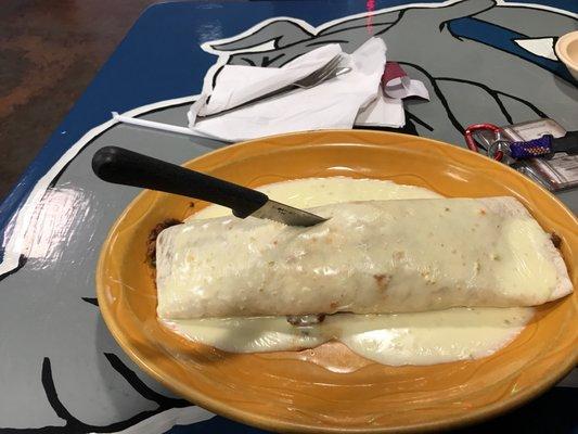 Huge burritos.