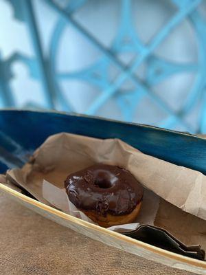 The chocolate frosted donut was good! ~$2