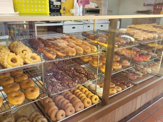 Beautiful display of donuts