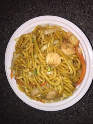 Small Shrimp Lo Mein ($4.95)