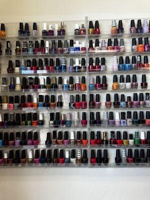 Regular nail polish selection