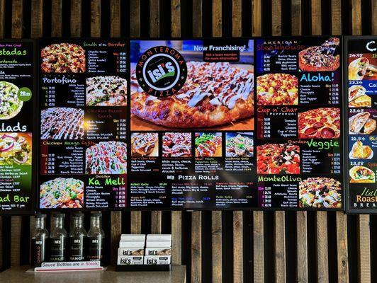 Isi's Pizza Menu - 2 of 3 screens