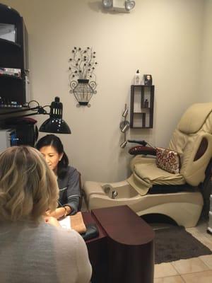 Spa pedicures & manicures