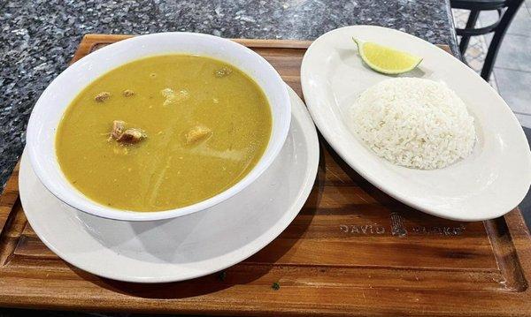 Sancocho (dominican stew) w/ white rice.