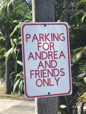 Parking sign