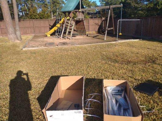 Removal of play set