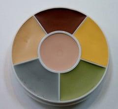 Zombie makeup color wheels