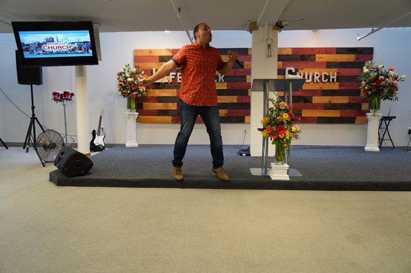 Our Pastor is energetic and very anointed with the word of God, come hear him on Sundays 11am