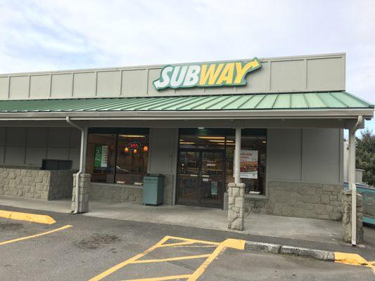 The outside of the store as seen from the parking lot