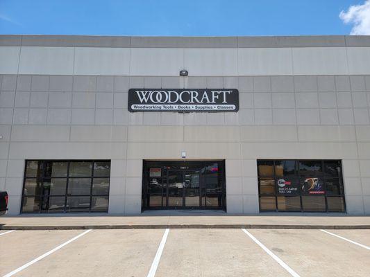 Woodcraft - Southwest street view where you can head inside so that you can drop off your sharpening item(s) at the front counter.