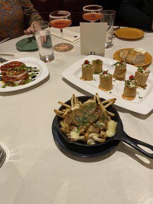 Apps - Poutine, Flautas and Caprese