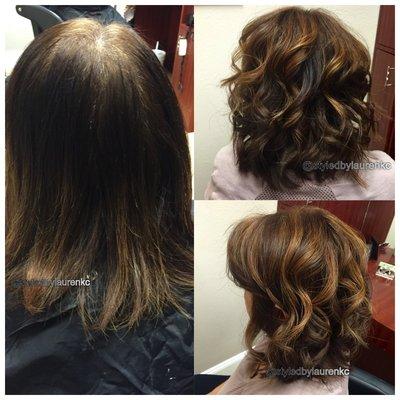 Corrective Color. balayage highlights