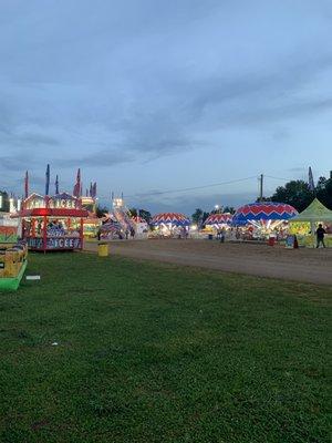 Carnival rides and games