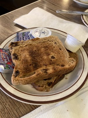 Bad raisin toast