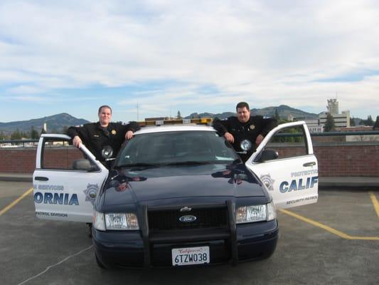 Owner David Letasi and Lt. Brian Morrow out on patrol