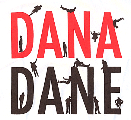 Dana Dane promo shirt, 2-color print close up