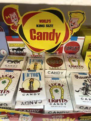 Candy cigarettes and other nostalgia items