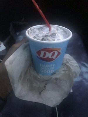 Mini Oreo Blizzard. It hit the spot! #SweetToothCravings