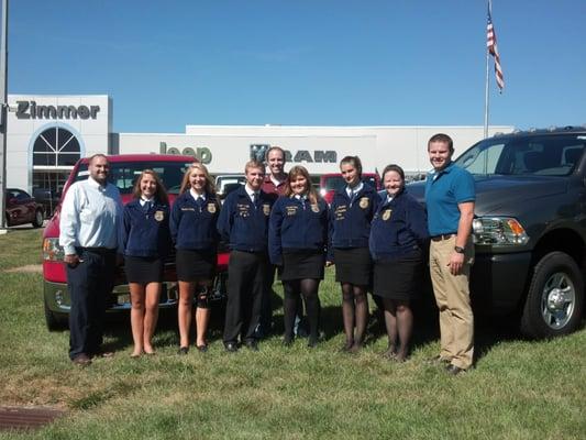 2013-14 FFA schools we are sponsoring with RAM truck!