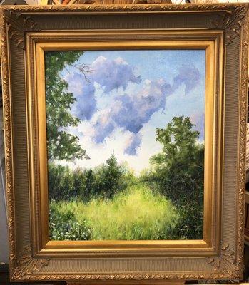 "The Clearing" original oil by Cynthia A. Dawley, Now on Display!