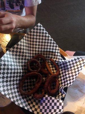 These are the onion rings. This place is HORRIBLE. STAY AWAY!!!! I wouldn't eat here again if I were starving in the Rockies.