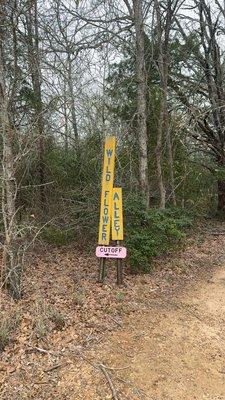 Wild Flower Alley Trail Marker