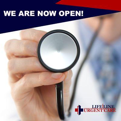 NOW OPEN! No Appointment Needed. |1463 South Mason Rd. Katy, TX 77450  | Visit us online  | www.lifelineurgentcare.org