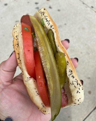 A true Chicago hotdog- be still my Florida girl heart! | Elmhurst, IL | April 27,2022