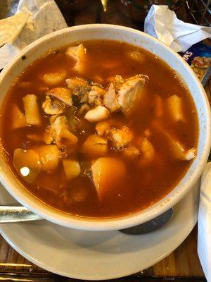 Seafood soup.