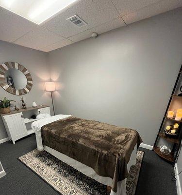 Massage treatment room