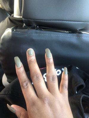 Broken "liquid"gel nails. Two days after my bday