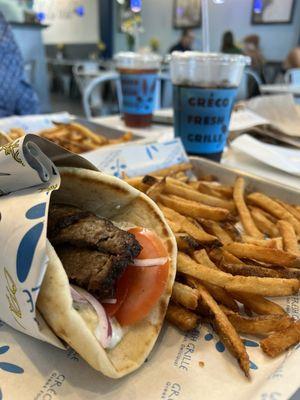 Traditional Lamb Gyro Combo