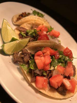 Steak Tacos with added tomato