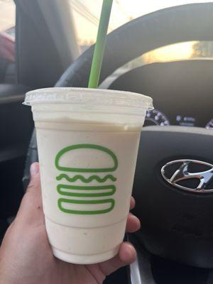 Creamy shake I've ever had at a fast food place so good