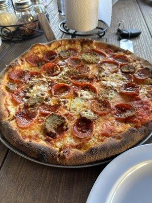 Pepperoni & Meatball pizza