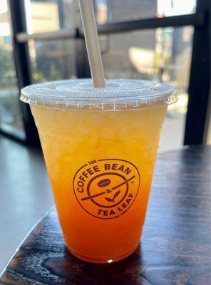 Tasty peach jasmine tea.