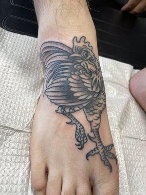 Rooster tattoo