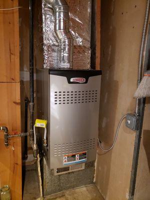 New 80% two stage heating variable speed furnace.