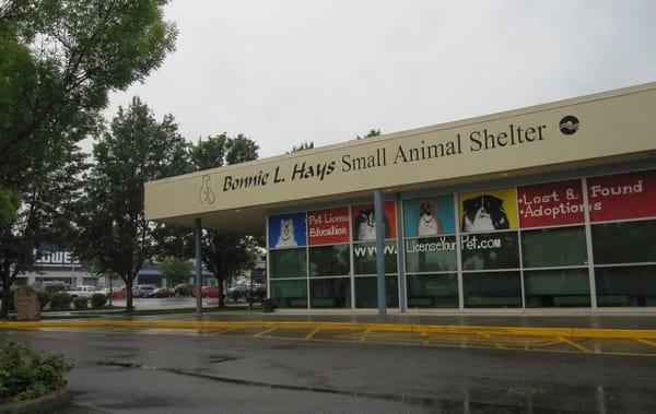 Bonnie L. Hays Small Animal Shelter, Hillsboro, Oregon -- next to Lowes (as seen in background)