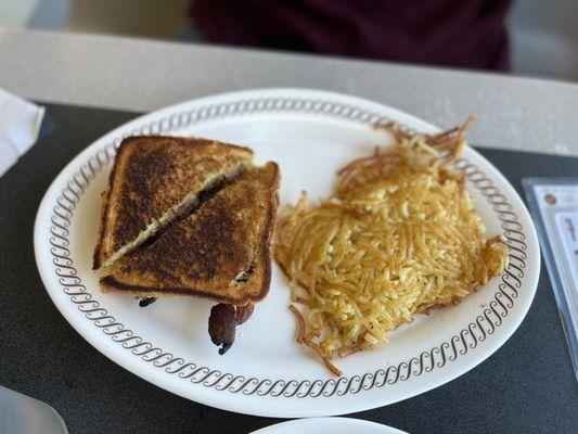 Texas bacon patty melt