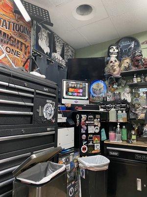 Tattoo room.