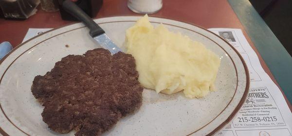 Hamburger steak plain