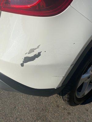 My scratched bumper