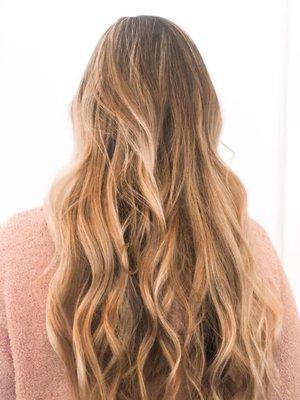 Blonde Balyage beach waves