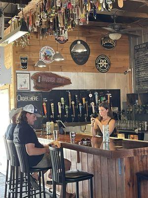 People enjoy a COLD beer