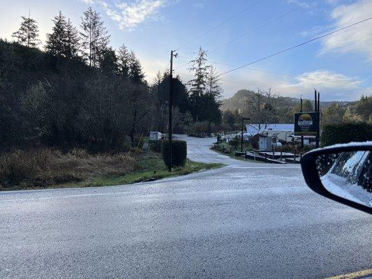 The entrance off of Hwy 101