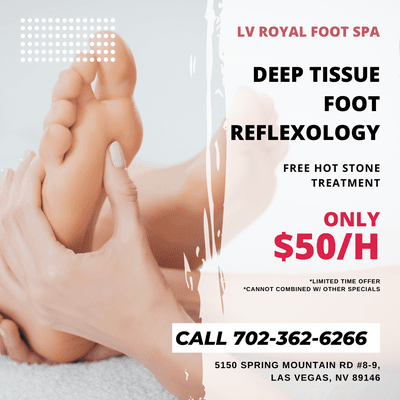 LV Royal Foot Spa
 5150 Spring Mountain Rd #8-9, Las Vegas, NV 89146
 Call us at 702-362-6266